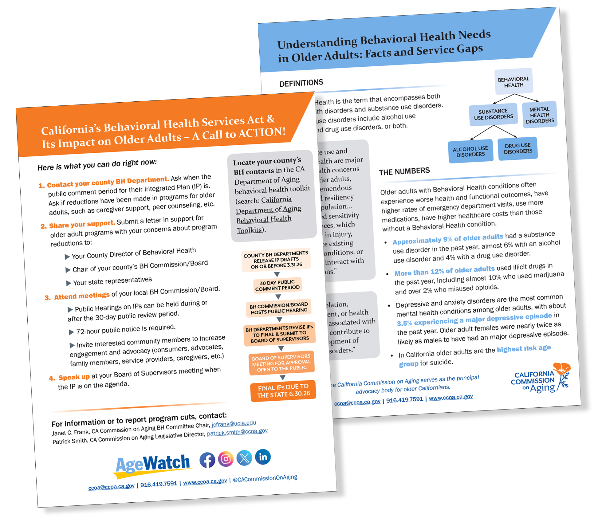 California’s Behavioral Health Services Act & Its Impact on Older Adults – A Call to ACTION!